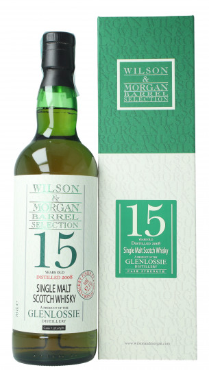 GLENLOSSIE 15 years old 2008 2023 70cl 52.1% - Wilson & morgan -cask strenght