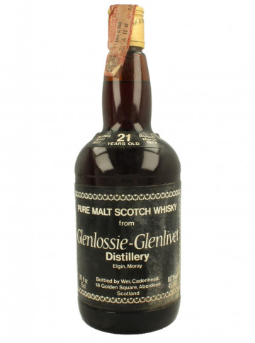 GlenLossie Speyside  Scotch Whisky 21yo 1957 1979 26-2/3 Fl.Ozs 80°proof Cadenhead's - Dumpy