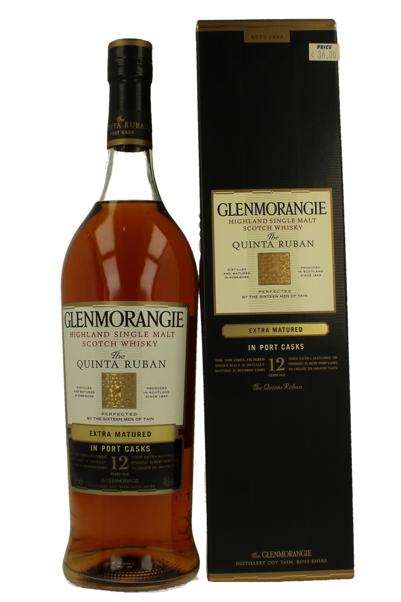 GLENMORANGIE 12yo 100cl 46% Quinta Ruban - Products - Whisky Antique ...