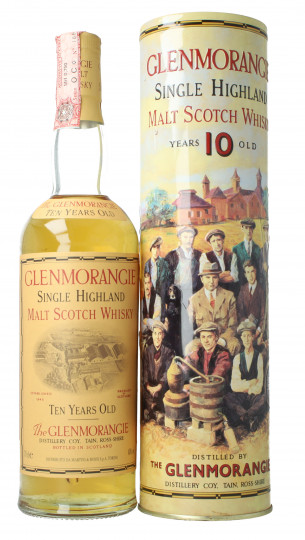 Glenmorangie Highland  Scotch Whisky 10 Years Old Bot in The 90's early 2000 70cl 40% OB-