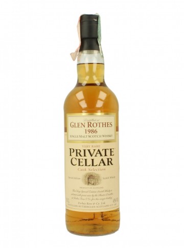 GLENROTHES FORBES & ROSS 1986  70 CL 43 % PRIVATE CELLAR