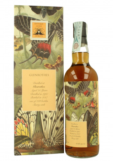 GlenRothes Speyside  Scotch Whisky 20yo 1997 2017 70cl 57% Antique Lions of Whisky - Sherry Cask