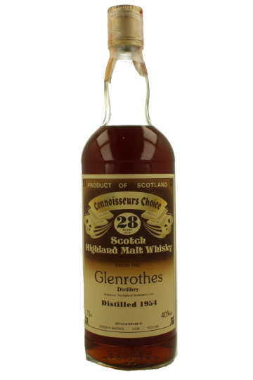 GlenRothes Speyside  Scotch Whisky 28 Years Old 1954 75cl 40% Gordon MacPhail  - Connoissuers Choice brown label