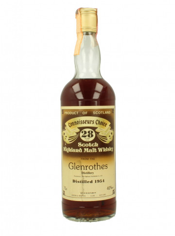 GlenRothes Speyside  Scotch Whisky 28yo 1954 75cl 40% Gordon MacPhail  -Connoisseurs Choice Brown Label