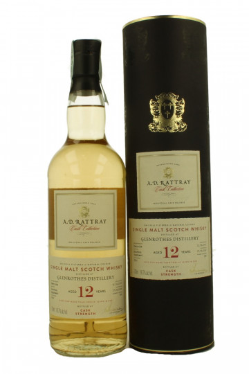 GLENROTHES Speyside Single Malt whisky 12 Year Old 2007 2019 70cl 66.7% A.D Rattray -cask 2789 Bourbon Hogshead