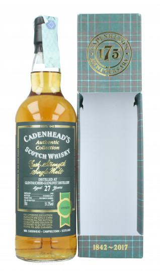 Glentauchers  Speyside  Scotch Whisky 27 Years old 1989 2017 70cl 51.2% Cadenhead's - Authentic Collection