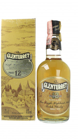 Glenturret Highland  Scotch Whisky 12 year old 75cl 43% Ob-