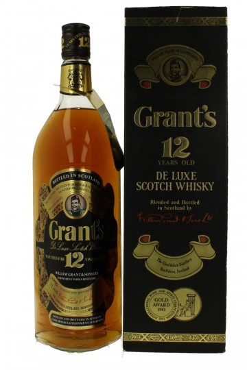 Grant's De Luxe Scotch Whisky 12 Years Old - Bot.70-80's 100cl 40% William Grants