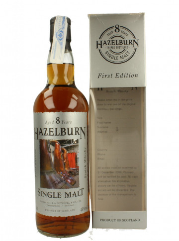 HAZELBURN 8 Year old 70cl 46% OB - First Edition 'Stills'