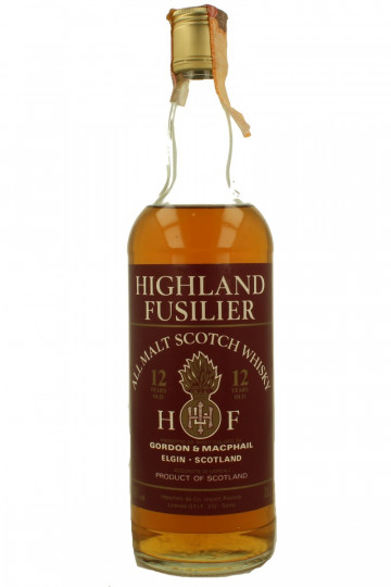 HIGHLAND FUSILIER  (Gelnfarclas or macallan ?? ) 12 Years Old - Bot.70's-80's 75cl 40% Gordon MacPhail  - Co Import Pinerolo