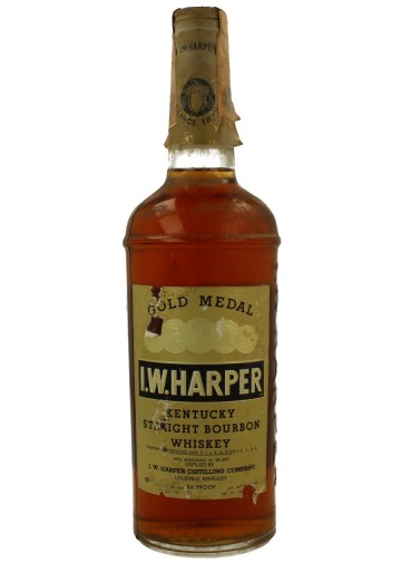 I.W. Harper Gold Medal  Kentucky Straight Bourbon Whiskey 75cl 86 US-Proof Bad Label