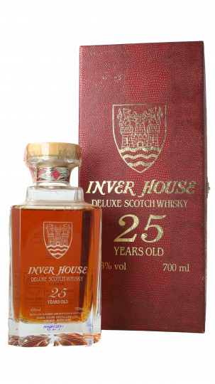 Invedr House   Blended  Scotch Whisky 25 Years Old - Bot.70's-80's 75cl 43% OB- Crystal decanter