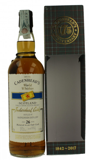 INVERGORDON 26 years old bottled 2017 70cl 53.5% Cadenhead's - World Whiskies