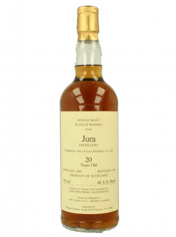 ISLE OF JURA island Scotch Whisky 20 Year Old 1966 1986 75cl 86 PROOF R.W. DUTHIE