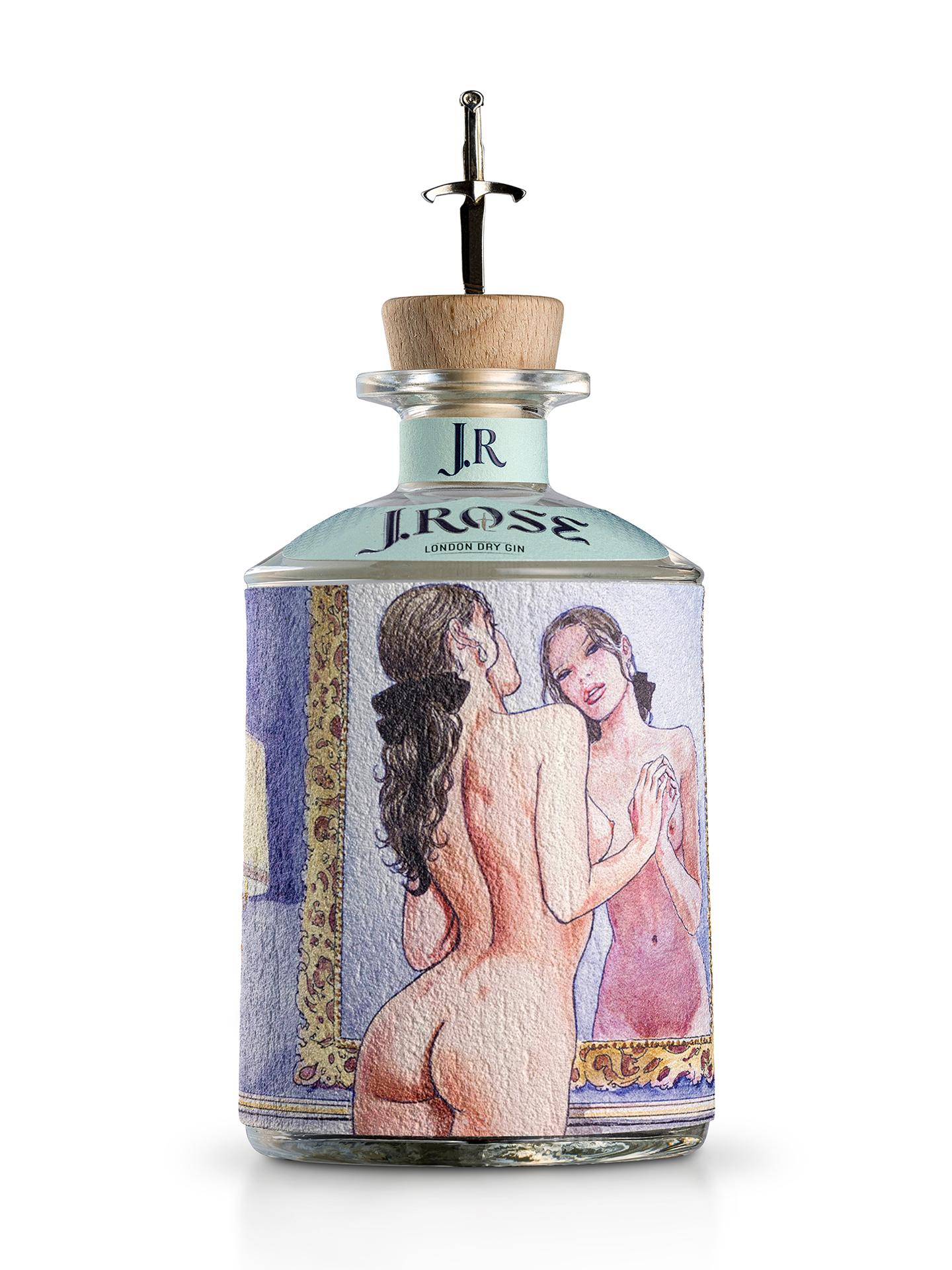 J.Rose Gin JR05 70cl 43% - Label from Milo Manara - Products - Whisky  Antique, Whisky & Spirits