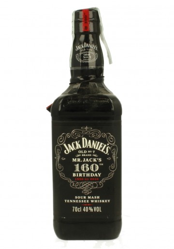 JACK DANIEL'S 160TH BIRTHDAY 1850 TO 2010 70CL 40%