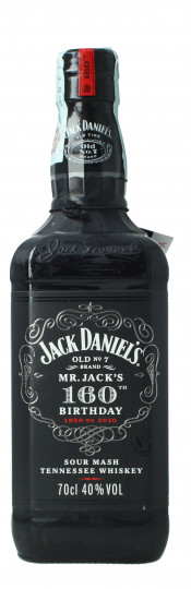 JACK DANIEL'S  Tennessee Whiskey Black Label 160th 70cl 40% OB-