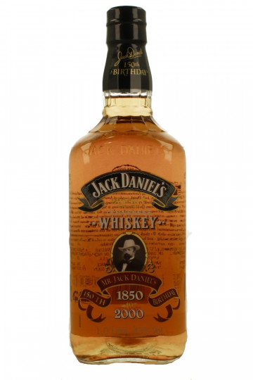 JACK DANIEL'S  Tennessee Whiskey Decanter 150Th anniversary Bottled 2000 1 Litre 43% OB-