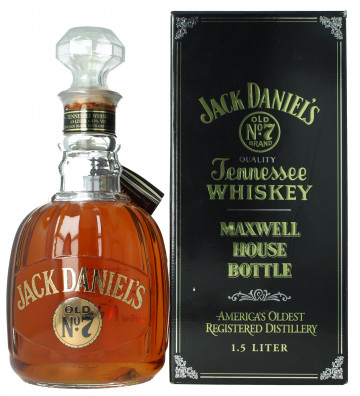 JACK DANIEL'S  Tennessee Whiskey Decanter Maxwell House 150cl 43% OB- 1995