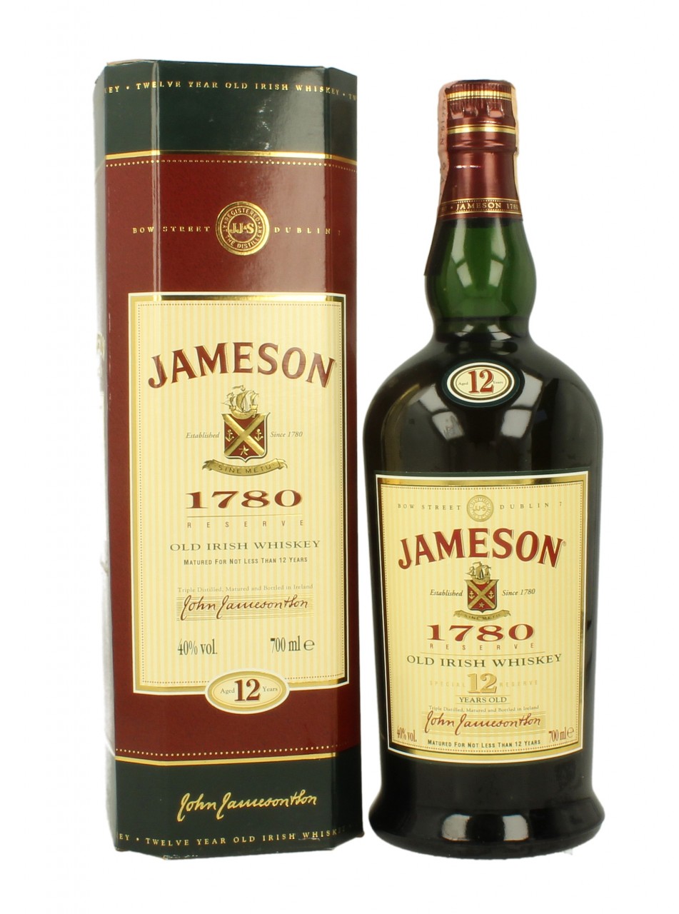 JAMESON 1780 12 Years Old Bot.90's 70cl 40% - Products - Whisky Antique,  Whisky & Spirits