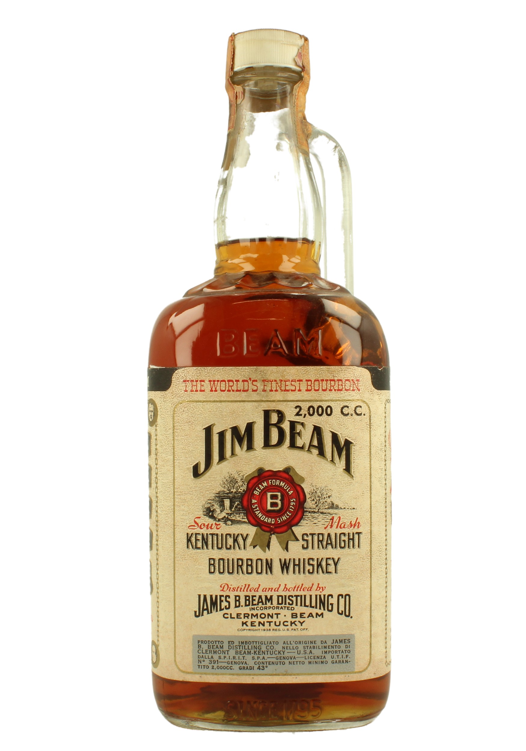 Jeam Beam 4 Yo Bottled In The 60 70 S 43 Kentucky Straight Magnum Products Whisky Antique Whisky Spirits