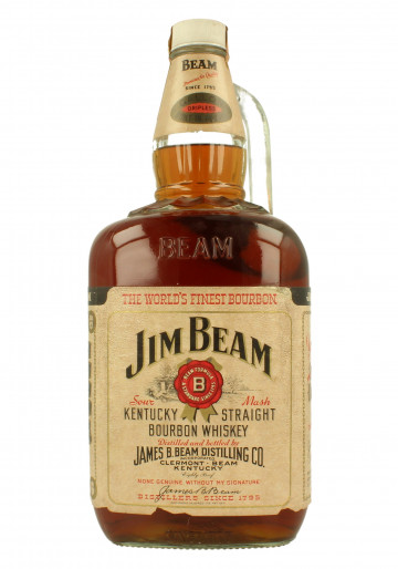 Jim Beam  Kentucky Straight Bourbon Whiskey 4  Year Old BOTTLED IN THE 60/70'S 1 gallon 40% MAGNUM