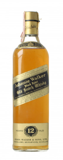 JOHNNIE WALKER Black Label 12 Year Old - Bot. in The 70's 75cl 40%