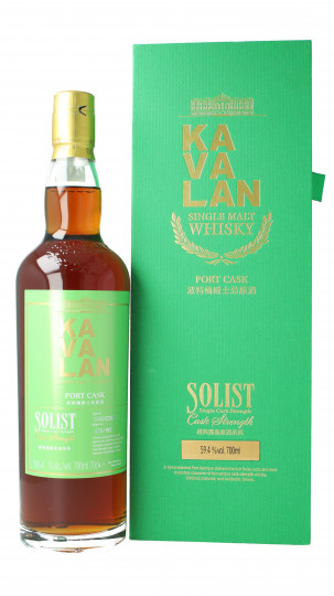 KAVALAN Solist Taiwan Single malt Whisky bottled 2022 70cl 59.4% - OB Port Cask n. 0140122030a