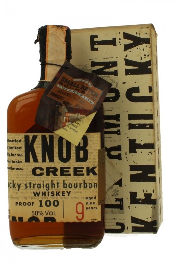 KNOB CREEK  Kentucky Straight Bourbon Whiskey 9yo 70cl 100 proof