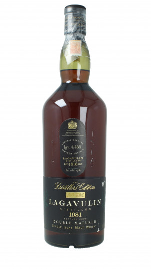 Lagavulin Islay  Scotch whisky 1981 70cl 43% OB-Double matured