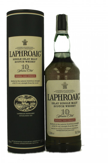 Laphroaig Islay  Scotch Whisky 10  Years Old 1 Litre 55.7% OB- 003 Original Cask Strength