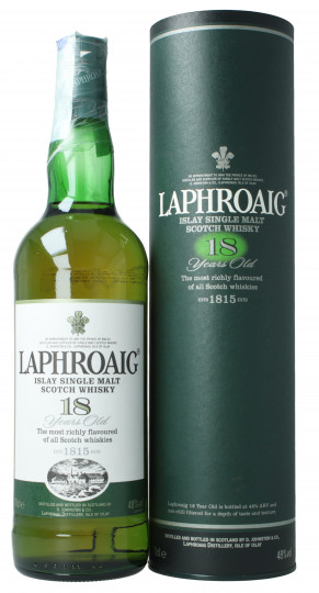 Laphroaig  Islay  Scotch whisky 18 Years old bottled pre 2013 70cl 48 % OB-