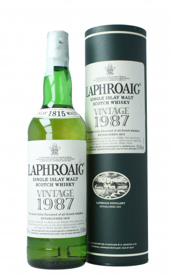 LAPHROAIG   Islay Scotch Whisky 1987 70cl 53.4% Lmdw - 50th Anniversary