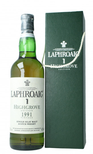 Laphroaig Islay  Scotch Whisky 1991 70cl 43% Ob- Highgrove 1