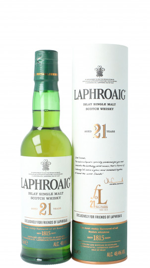 Laphroaig Islay  Scotch Whisky 21 Years Old 1993 35cl 48.4% OB-Friends of Laphroaig First fill Bourbon cask