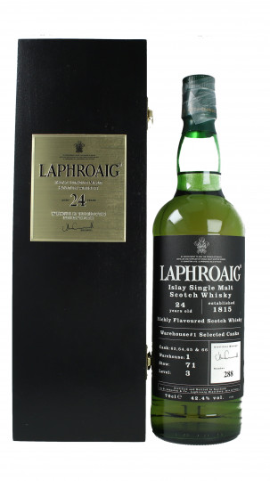 Laphroaig  Islay Scotch Whisky 24 year Old 70cl 42.4% OB-Warehouse n. 1 cask 62-64-65 & 66