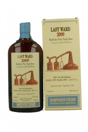 Last Ward Barbados Pure Rum 9 Years Old 2009 2018 70cl 59% Velier -HABITATION