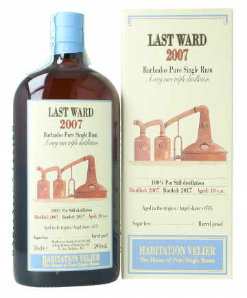 Last Ward Barbados Pure Single Rum 10  Year Old 2007 2017 70cl 59% Habitation Velier