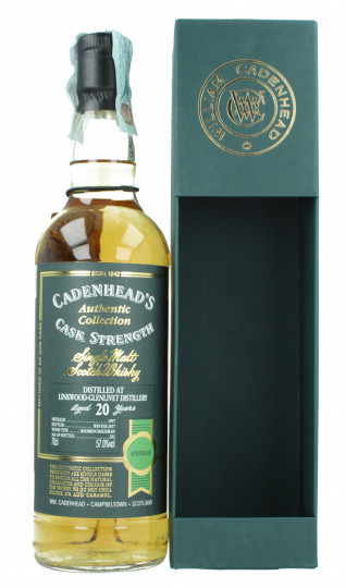 Linkwood Speyside  Scotch Whisky 20 years old 1997 2017 70cl 57% Cadenhead - Authentic  Collection