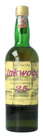 Linkwood Speyside Scotch Whisky 25 Years old Bottled 1989 75cl 40% OB  -Sestante  Cadenhead - Brick Label