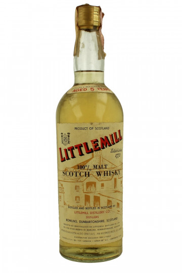 LITTLEMILL Lowland Scotch Whisky 5yo Bot.60/70's 75cl 40% OB