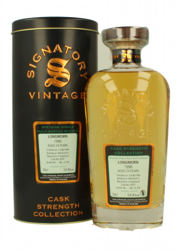 LONGMORN 24yo 1990 2015 70cl 54.8% Signatory #8597