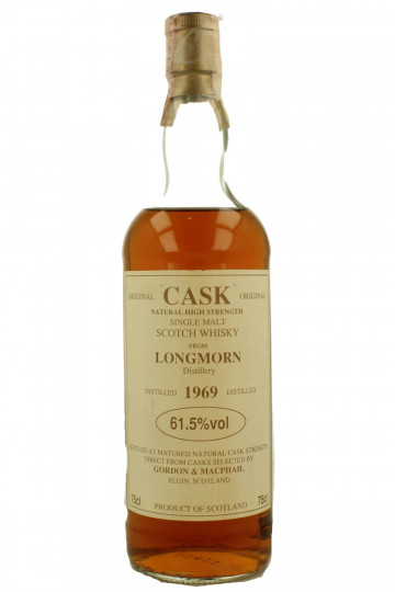 Longmorn Speyside Scotch Whisky 1969 75cl 61.5% Gordon MacPhail  -