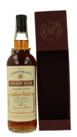 LONGROW 12 years old 2002 2015 70cl 53.1% Cadenhead's - SHERRY CASK