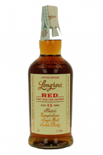 Longrow Campbeltown Scotch Whisky 15 years old 70cl 51.4% RED- Pinot Noir Cask Matured