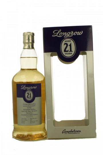 Longrow Campbeltown Scotch Whisky 21 Years old Bottled 2016 75cl 46% OB  -very rare Single Cask