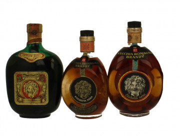 lot of 11  old Italian Brandy Vecchia Romagna bot 50's-60's 11x75cl 40%