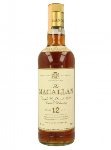 MACALLAN 12 Years Old - Bot.70's-80's 75cl 43% OB-  Rinaldi Import - Plastic cap