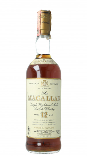 MACALLAN 12  years old - Bot.80's 75cl 43% OB-