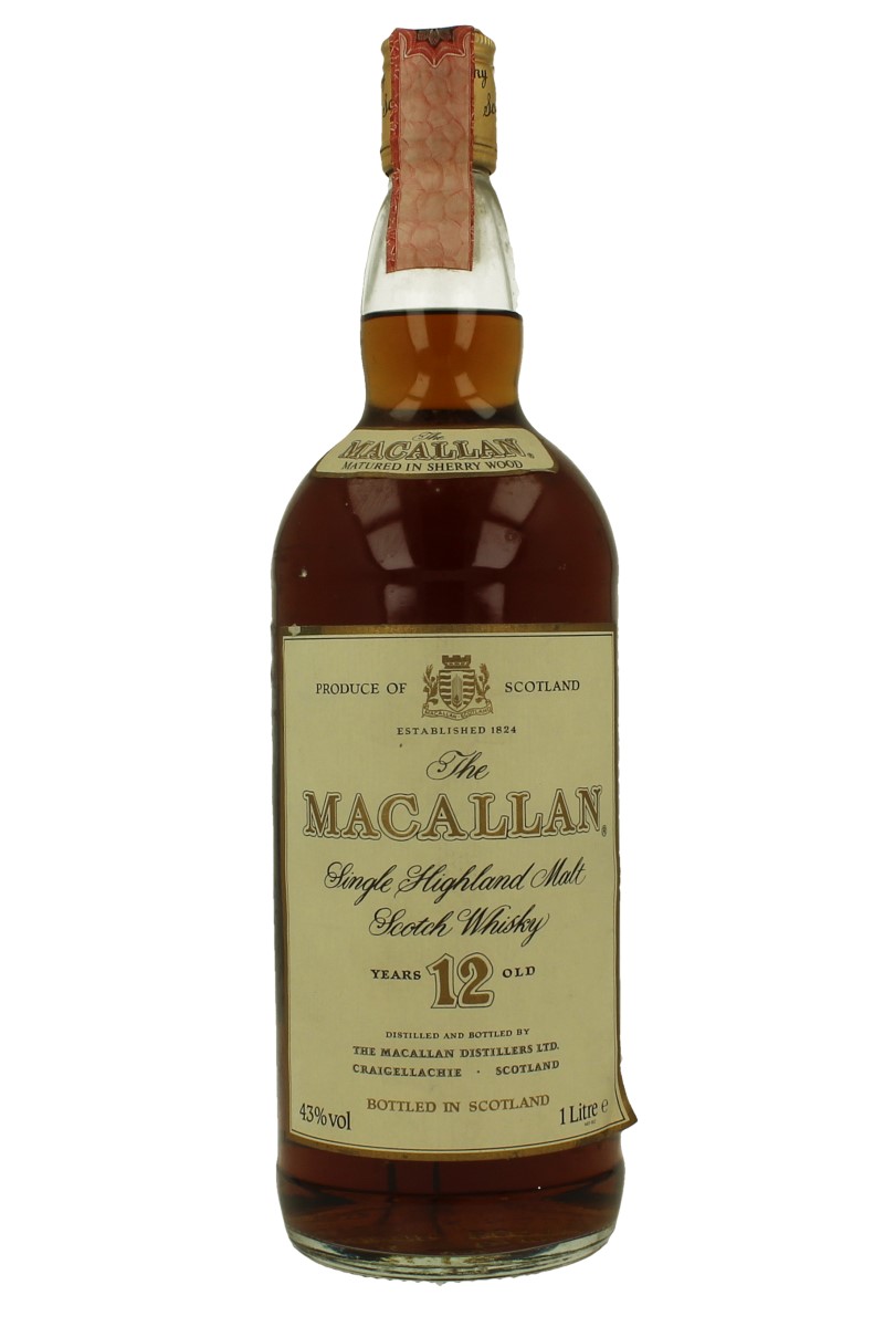 Buy Macallan 12 Year Old Single Malt 1980s 1 Liter